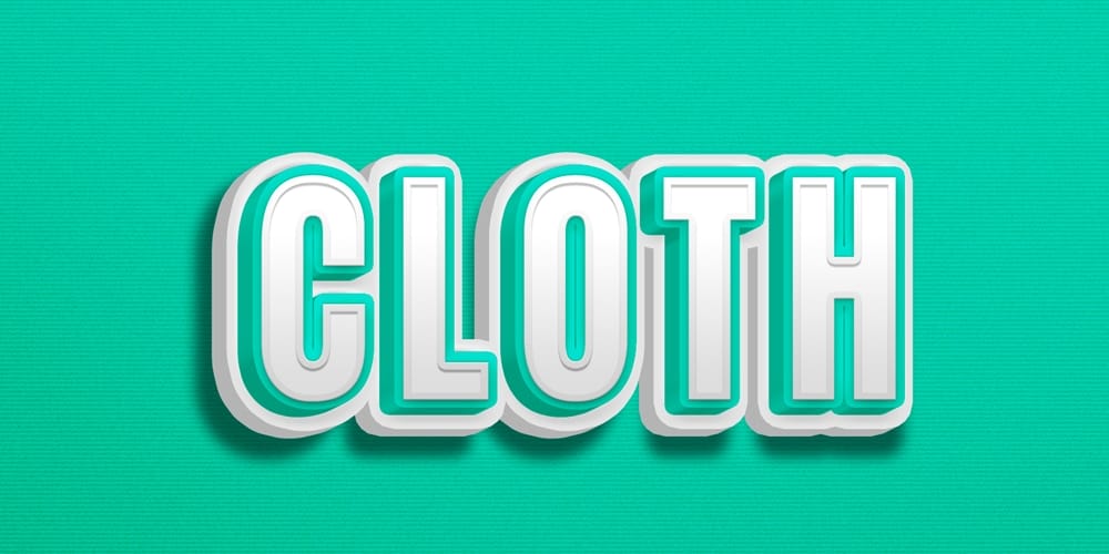 Cloth Text Effect