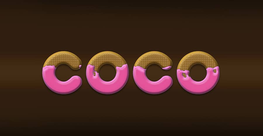 Coco Text Effect PSD