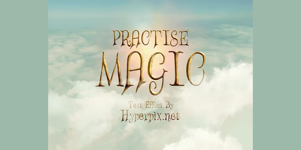 Latest Free Photoshop Text Styles & Effects 214 Fantasy Text Effect PSD