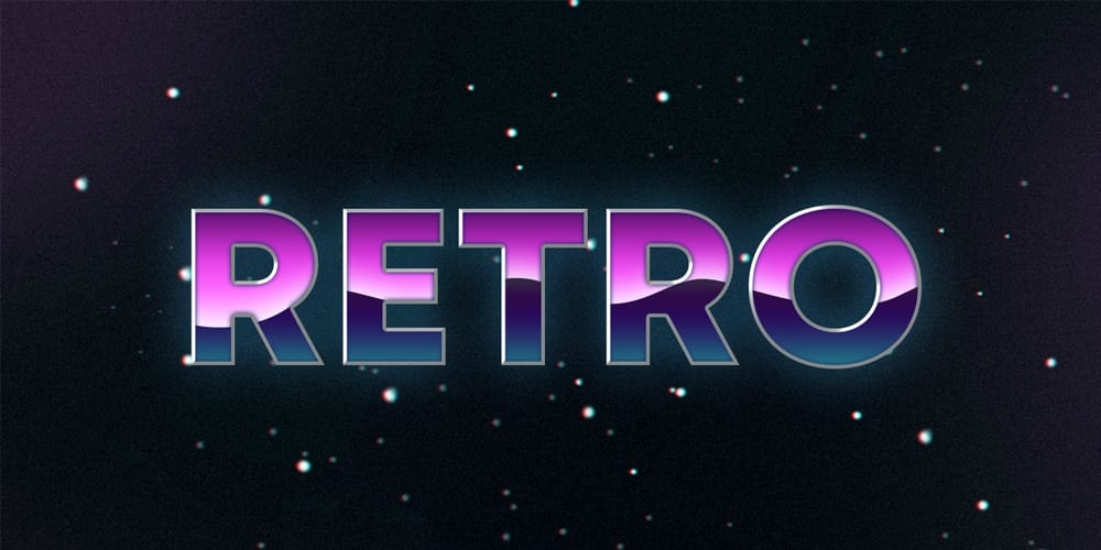 Free 80s Text Effects PSD