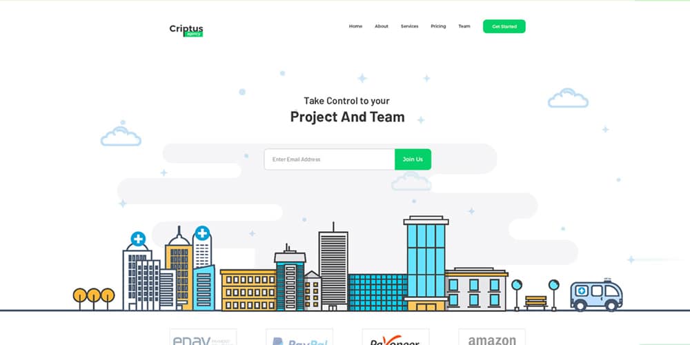 Free Agency Landing Page PSD