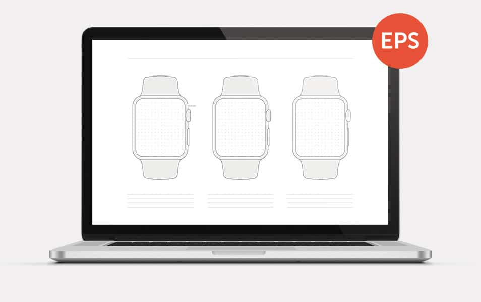 Free Apple Watch Wireframe Template