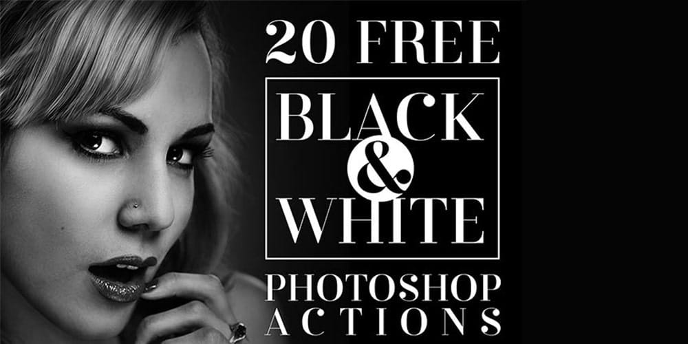 Free Black & White Photoshop Actions
