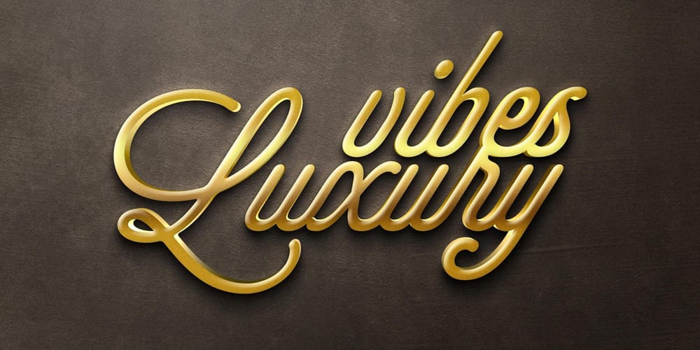 Free Golden Text Effect PSD