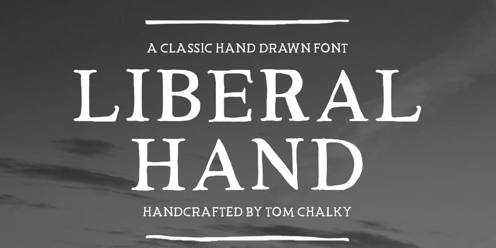 Free Liberal Hand Serif Font