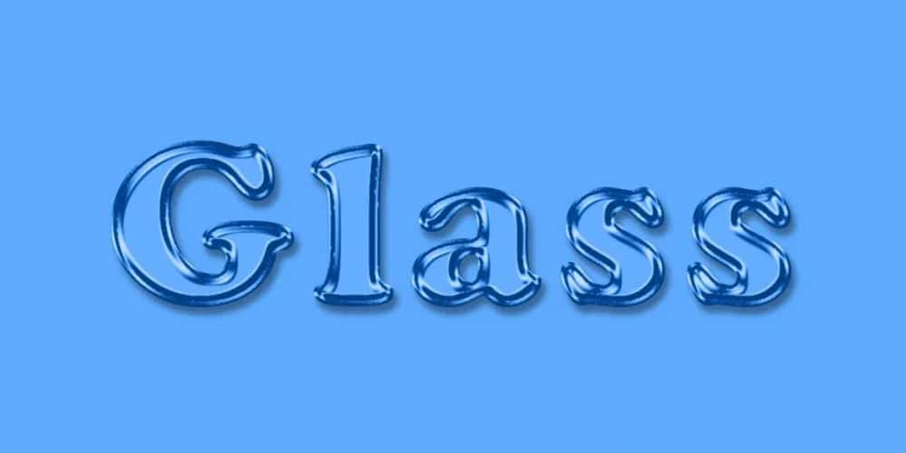 Glass Text Effect