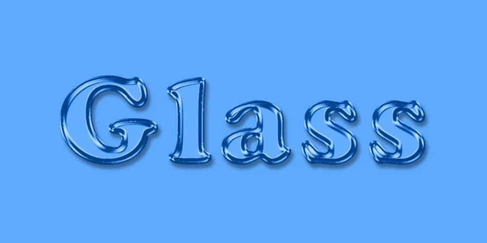 Latest Free Photoshop Text Styles & Effects 146 Glass Text Effect