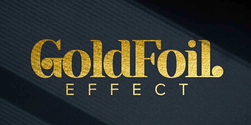 Gold Foil Text Effect