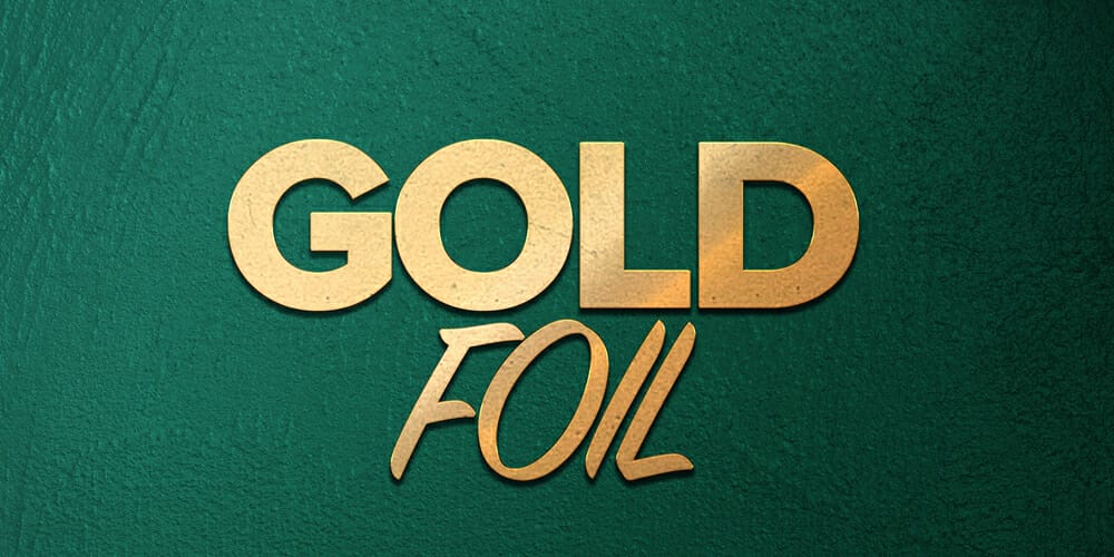 Latest Free Photoshop Text Styles & Effects 50 Gold Foil Text Effect