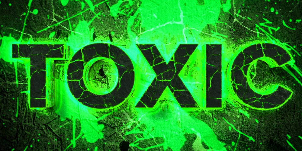 Green Toxic Text Effect