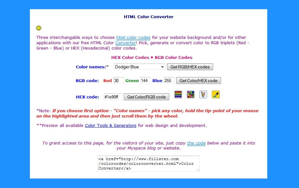 HTML Color Converter