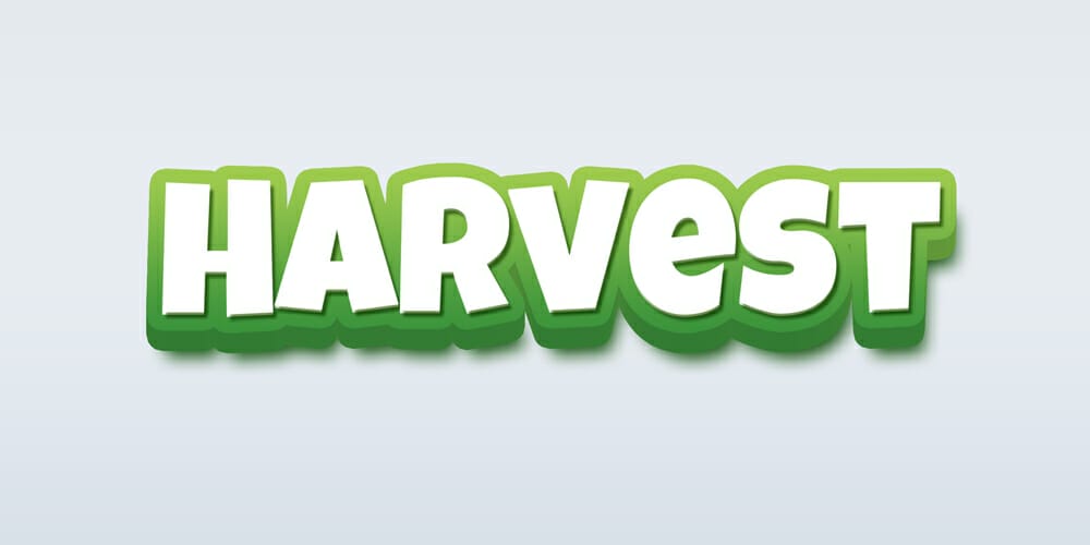 Latest Free Photoshop Text Styles & Effects 137 Harvest Text Effect