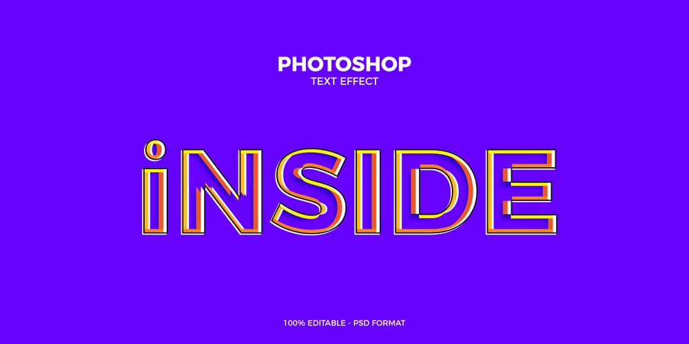 Inside Photoshop Text Effect