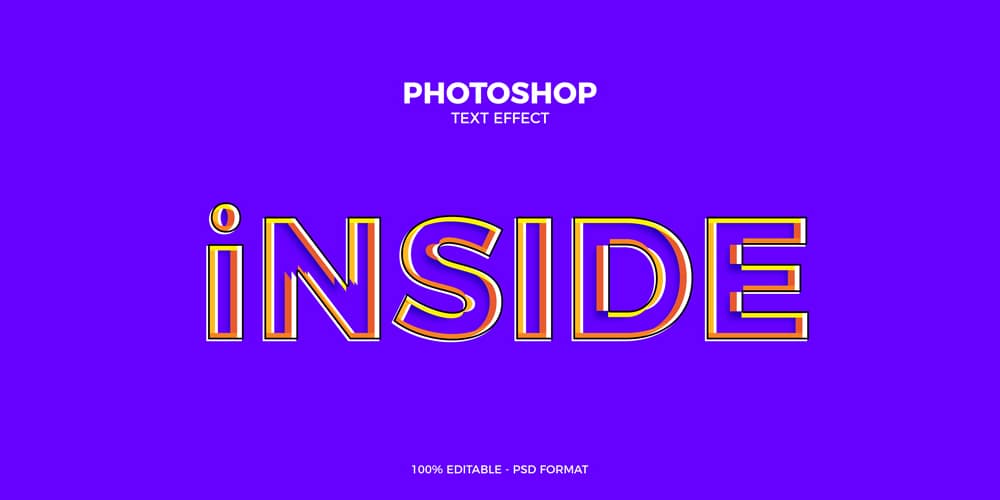 Latest Free Photoshop Text Styles & Effects 116 Inside Photoshop Text Effect