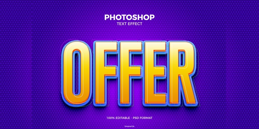 Offer Photoshop Text Effect