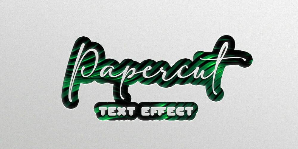 Papercut Text Effect