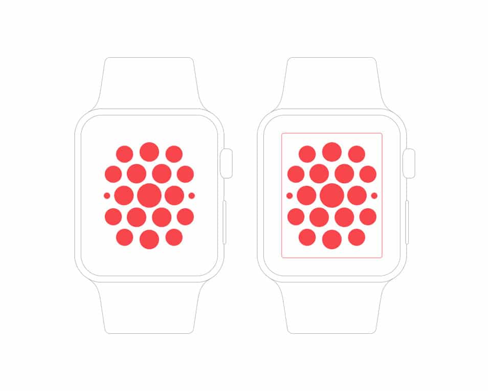 Pixel Perfect Apple Watch Wireframe Mockup