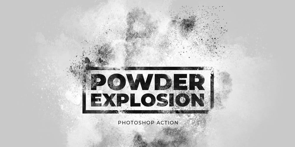 Powder Explosion Photoshop Action