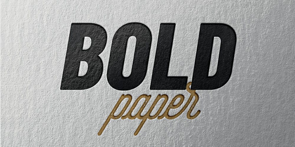 Latest Free Photoshop Text Styles & Effects 32 Pressed Paper Text Effect