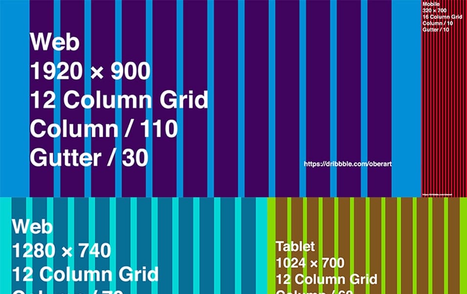 Responsive PSD and Figma Grid