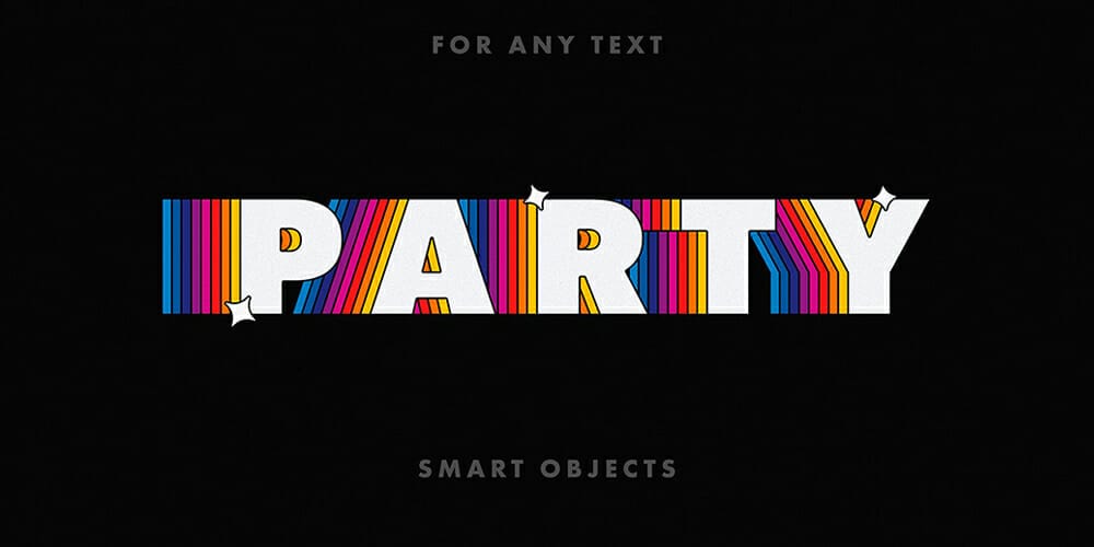 Latest Free Photoshop Text Styles & Effects 21 Retro Toon Text Effect