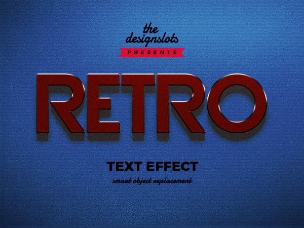 Retro Vintage Text Effect PSD