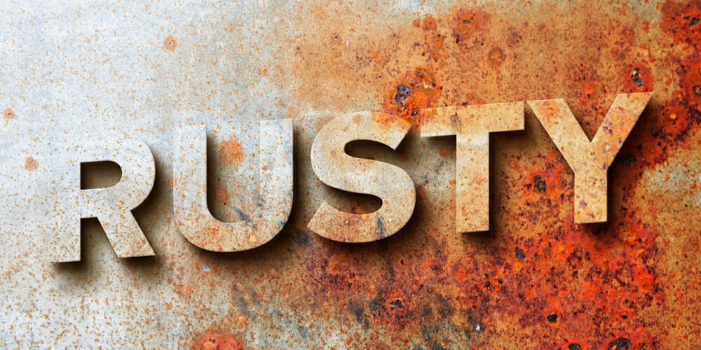 Latest Free Photoshop Text Styles & Effects 112 Rusty Text Effect