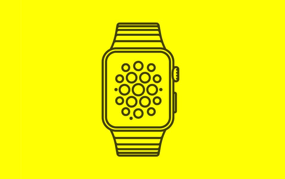 Simple Apple Watch vector Template