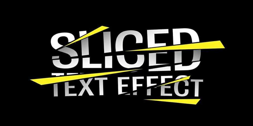 Sliced Text Effect