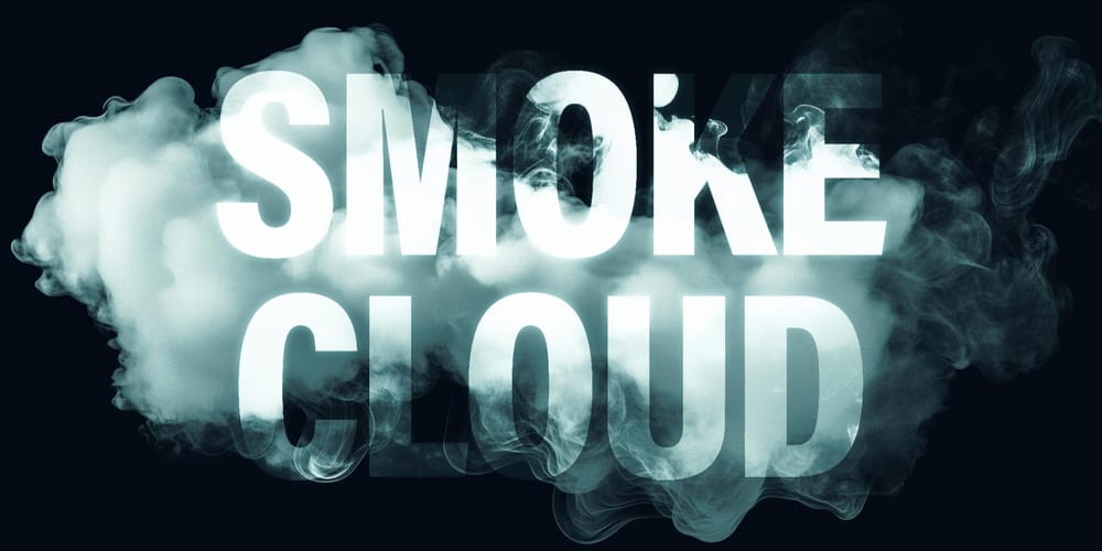 Smoke Text Effect PSD