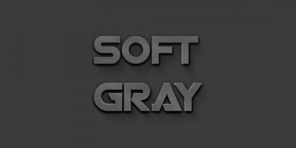 Soft Gray Text Effect