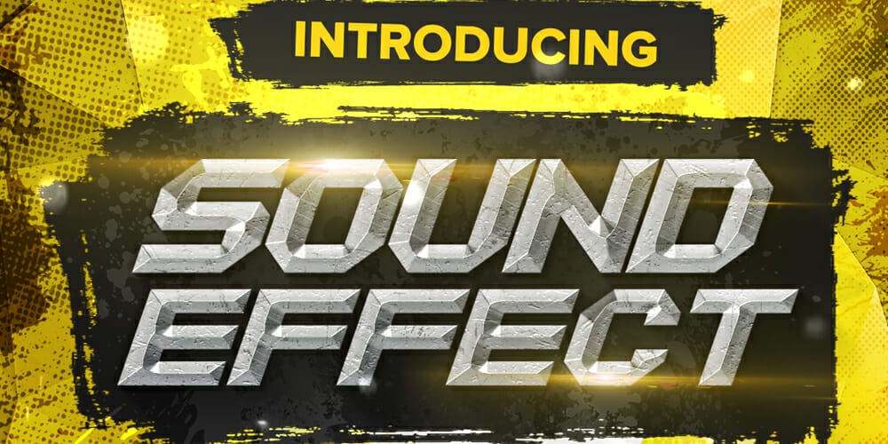 Latest Free Photoshop Text Styles & Effects 143 Sound Text Effect
