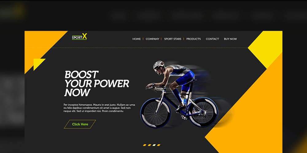 Sports Shop Multipurpose Web Template PSD