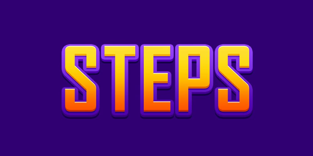 Steps Photoshop Text Effect