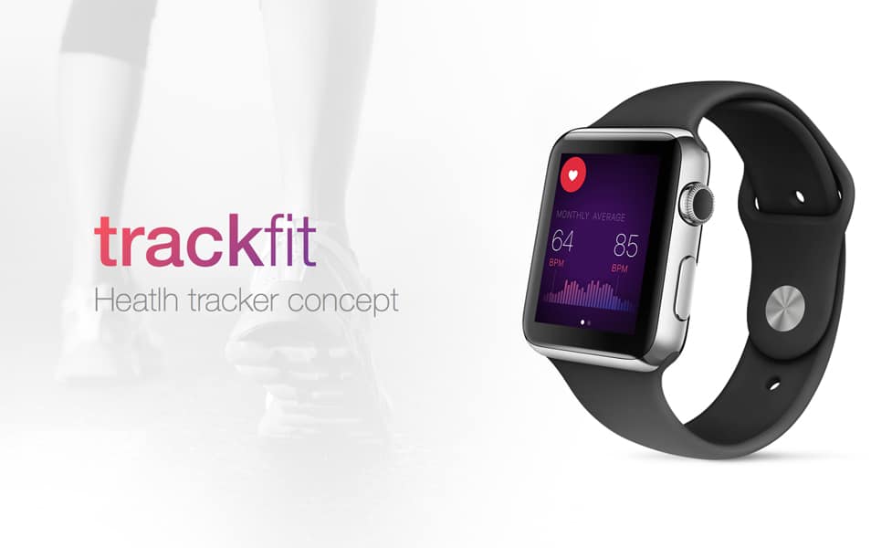 Trackfit – Health Tracker Concept