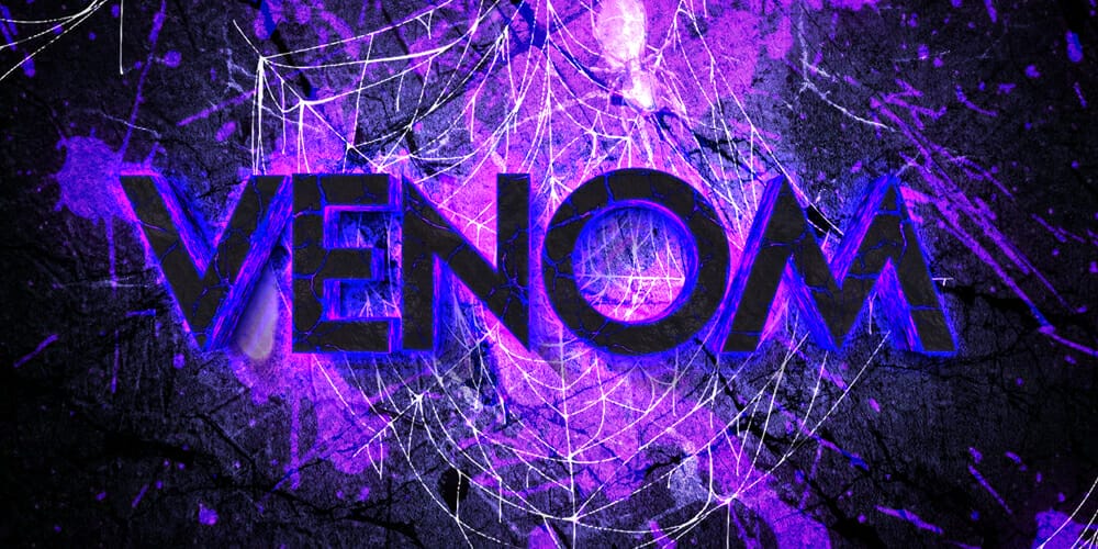 Latest Free Photoshop Text Styles & Effects 123 Venom Text Effect