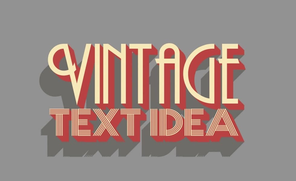 Vintage Text Idea