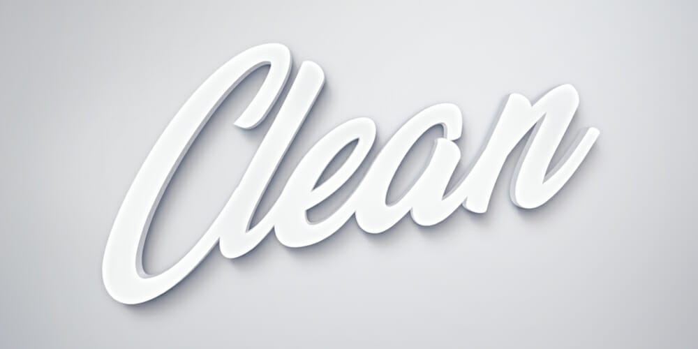 Latest Free Photoshop Text Styles & Effects 219 White Clean Text Effect