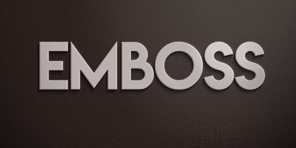Latest Free Photoshop Text Styles & Effects 49 White Emboss Text Effect