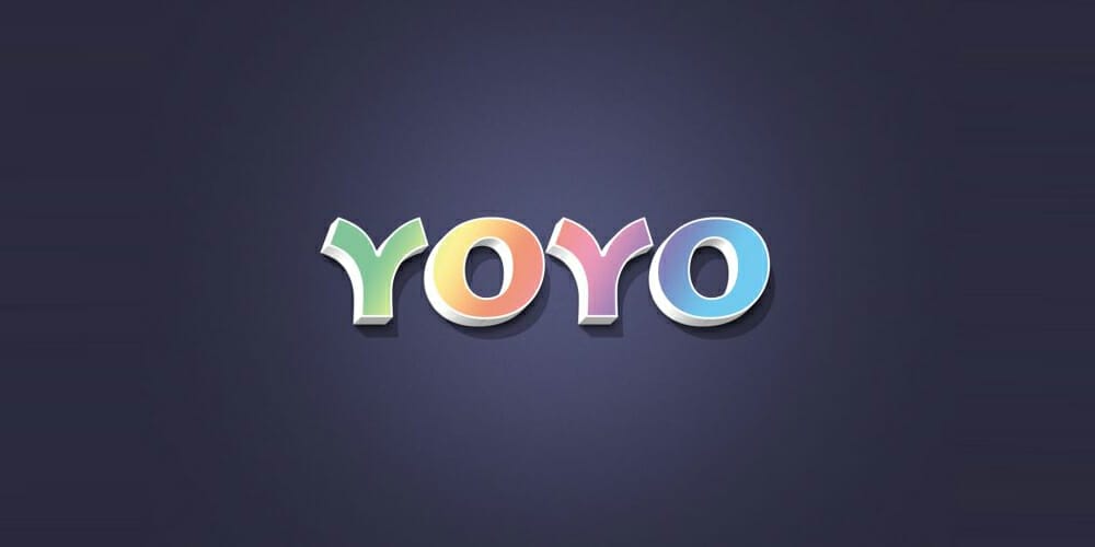 Yoyo 3D Text Effect