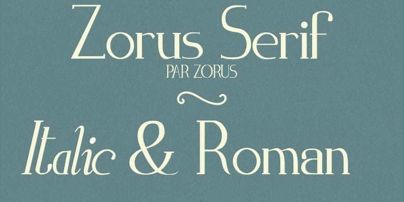 Zorus Serif