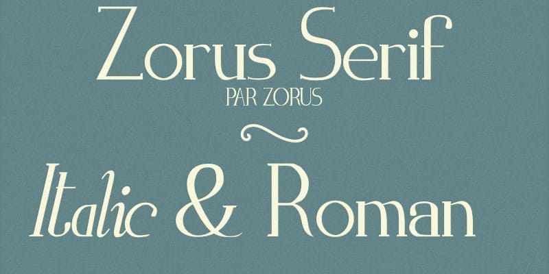 Zorus Serif