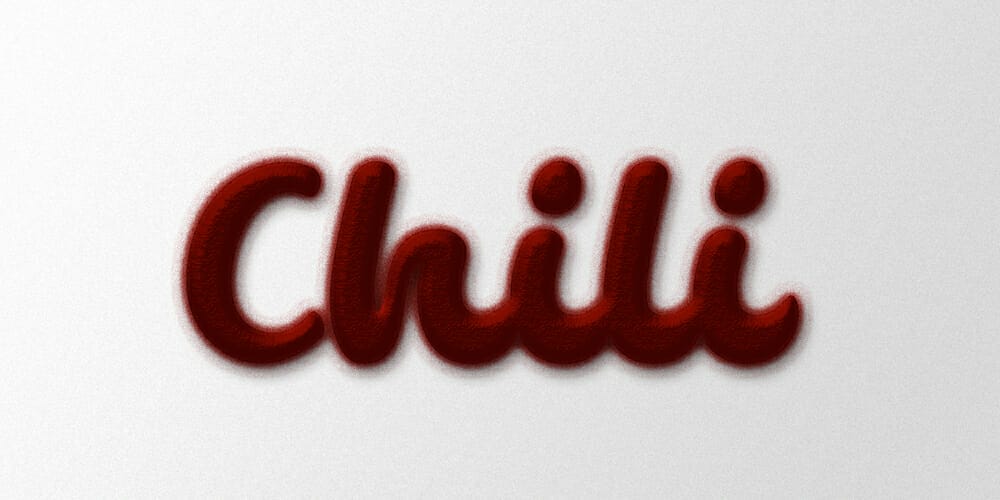 chili powder text effect