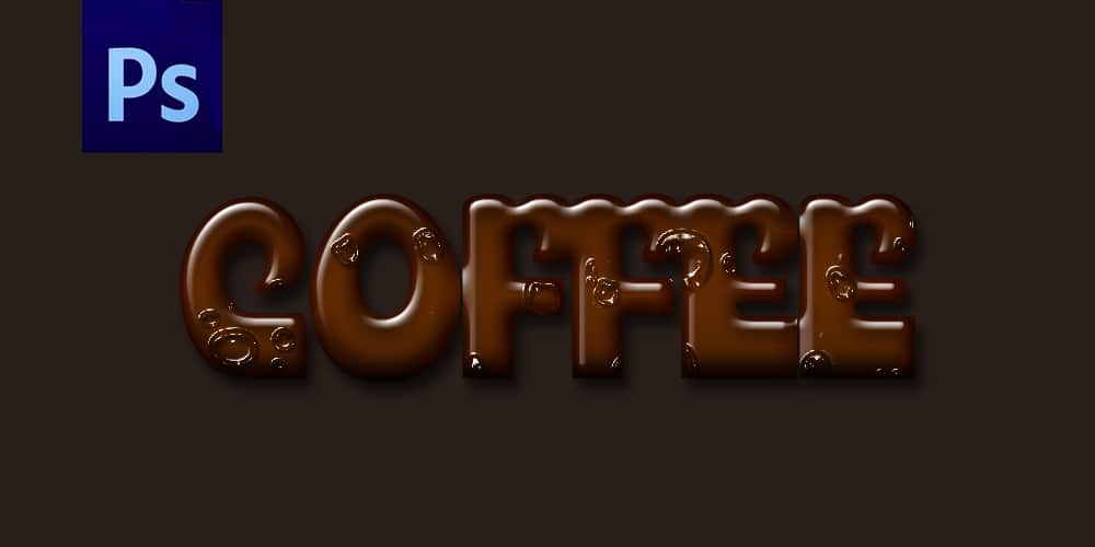 Coffee Text Effect PSD