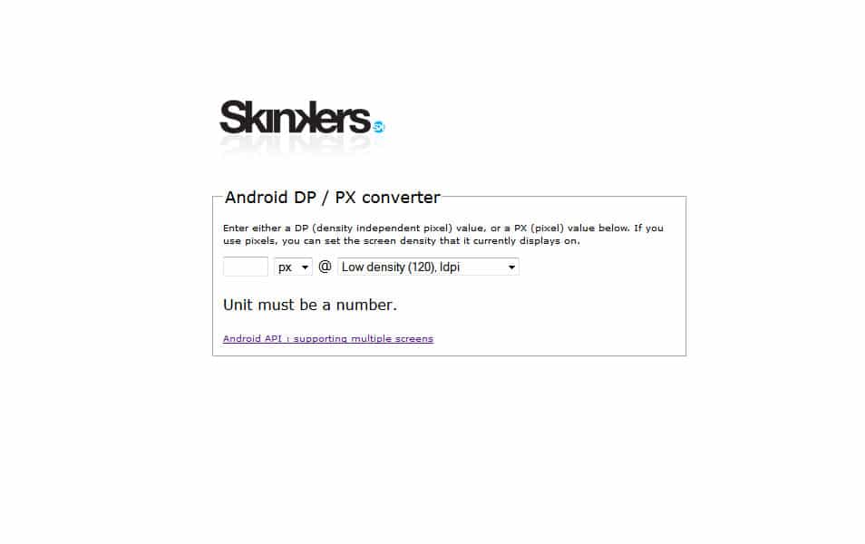 Android DP / PX converter