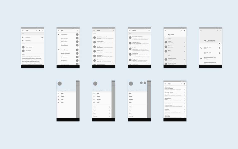 Android L Mobile & Tablet UI Template