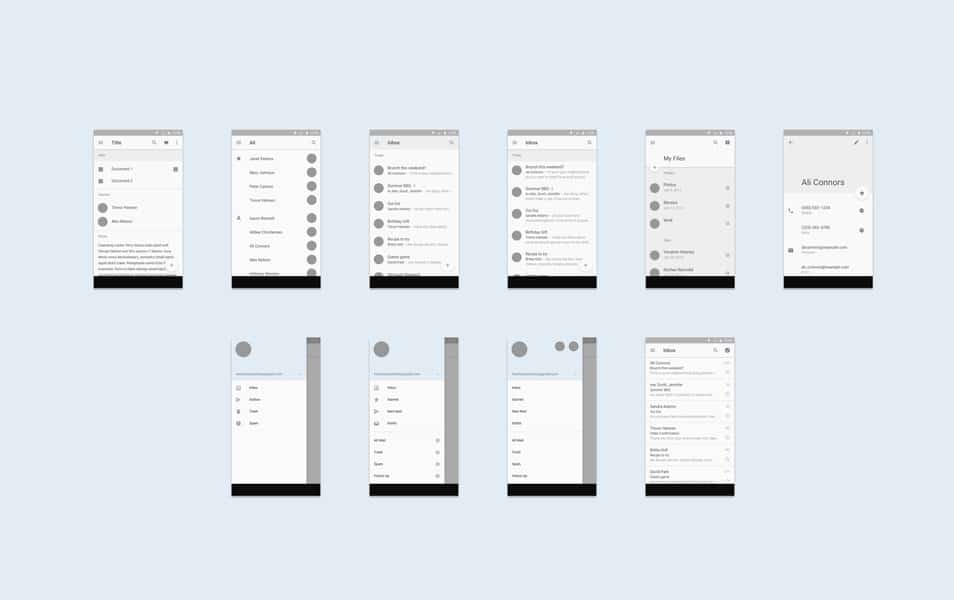 Android L Mobile UI Template (.sketch)