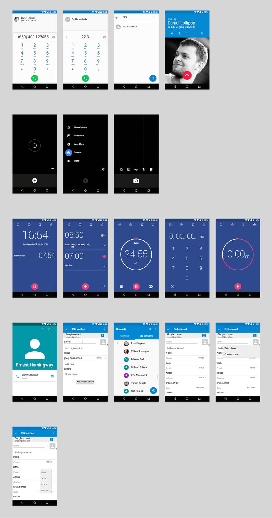 Android Lollipop UI Design Kit for Free