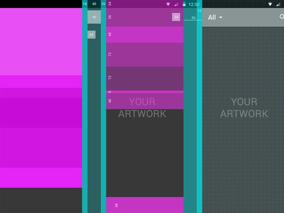 Android Material Design Basic Elements Layout