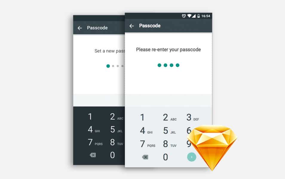 Android Material Design Number Pad